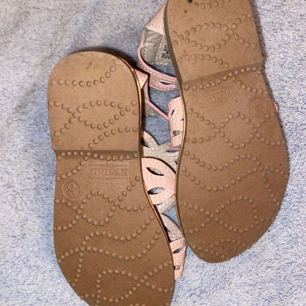 Seychelles Light Pink Strappy Flower Design Sandals Size 8M - Picture 4 of 5